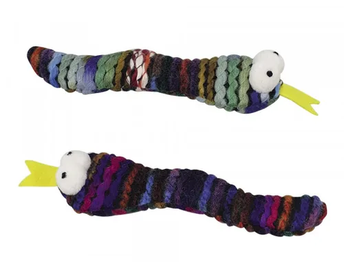 Nobby Katzen-Spielzeug Schlangen, 16 cm, 2er Set, Mehrfarbig - Produkttyp: Spielzeug - Eigenschaften: Keine spezielle Eigenschaft - Tierart: Katze