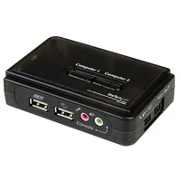 2 PORT USB KVM SWITCH W/ AUDIO IN