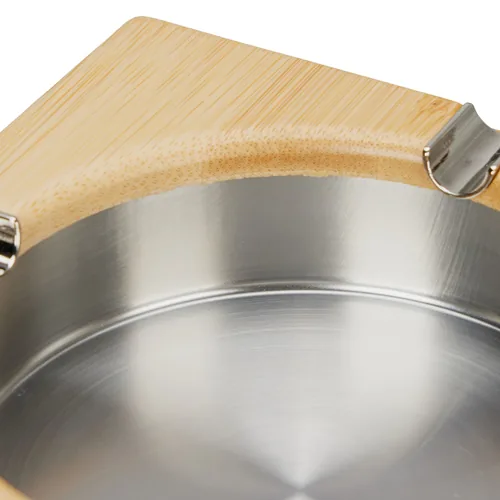 Relaxdays Bamboo Ashtray Square