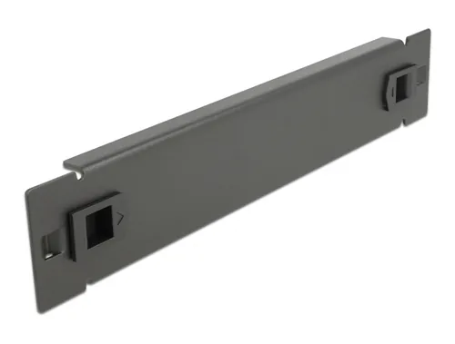 DELOCK 10"" Netzwerkschrank Blindabdeckung 1 HE schwarz