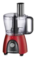 Russell Hobbs Zerkleinerer Desire Rot, 1.5 l - Detailfarbe: Rot - Gerätetyp: Food Processor - Volumen: 1.5 l - Ausstattung: Anti-Rutsch-Füsse - Aufsatz zum Emulgieren - Deckel - Edelstahlmesser - Kabelaufwicklung - Reibscheibe - Schneidescheiben - Teigkne
