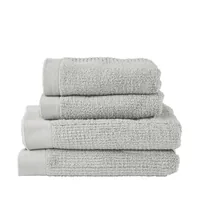 Zone Denmark Handtuch Classic 4 Stck. Soft Grey 100% Baumwolle/600 g - Nachhaltigkeit: Nicht angegeben - Waschbar bei: 60 °C - Produkttyp: Frottierwäsche Set - Detailfarbe: Grau - Breite: 50 cm - 70 cm - Länge: 100 cm - 140 cm