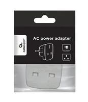 Gembird A-AC-UKEU-001 power plug adapter Type G (UK) Type F White