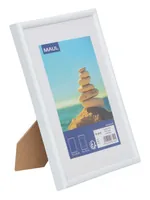 Maul Bilderrahmen MAULart Weiss, 13 x 18 cm - Bildformat: 13 x 18 cm - Rahmenformat: 13 x 18 cm - Detailfarbe: Weiss - Detailmaterial: Kunststoff - Grundmaterial: Kunststoff
