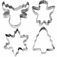 Creativ Company Guetzli-Ausstecher 8 cm 4 Stück - Materialtyp: Metall - Material: Metall - Backform Typ: Guetzli-Ausstecher - Verpackungseinheit: 1 Stück - Detailfarbe: Silber