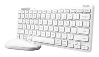 Trust Lyra Tastatur und Maus Set RF Wireless + Bluetooth Weiß
