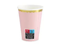 Partydeco Einwegbecher 220 ml, 6 Stück, Rosa - Produkttyp: Einwegbecher - Materialtyp: Papier - Material: Pappe - Detailfarbe: Rosa - Verpackungseinheit: 6 Stück