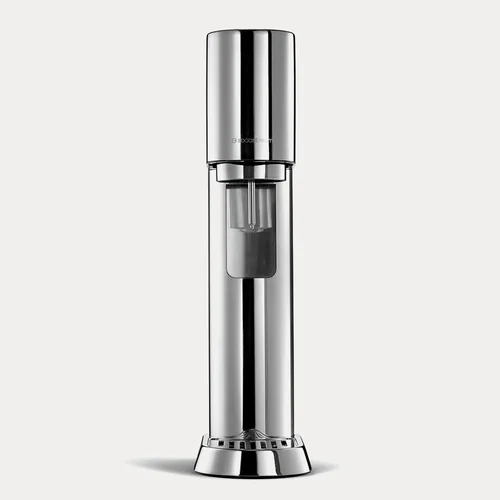 Sodastream Wassersprudler Enso mit Quickconnect und Flasche Silber - Breite: 16.1 cm - Höhe: 45 cm - Tiefe: 27.2 cm - Detailfarbe: Silber - Passender Zylinder: 60 l - Im Lieferumfang enthaltene Flaschen: 1