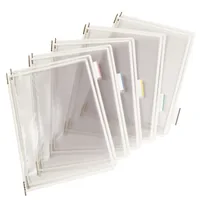TARIFOLD Drehtaschen T-Display 6114002 weiss 5 Tabs 50mm 10 Stück