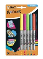 BIC 968410 marker 5 pc(s) Conical tip Blue, Green, Orange, Pink, Yellow