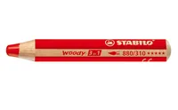 STABILO Farbstifte Woody 3 in 1 Rot - Verpackungseinheit: 1 Stück - Set: Nein - Detailfarbe: Hellrot - Eigenschaft-Stift: Wasservermalbar - Deckend - Farbstifte & Wachsmalstifte-Art: Farbstifte - Anwender: Kreativbedarf