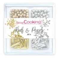 ScrapCooking Zuckerstreusel Mix Gold-Silber 56 g, 4 Stück - Zertifikate: Keine Zertifizierung - Packungsgrösse: 56 g - Nährwertangabe pro: 100 g - Energiegehalt (in kcal): 392 Kcal - Energiegehalt (in kj): 1667 KJ - Fett: 0.5 g