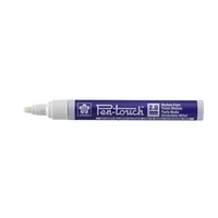 Sakura Lackmarker Pen-Touch 2.0 mm, M, UV Blau - Strichstärke: 2 mm - Verpackungseinheit: 1 Stück - Oberfläche: Karton - Metall - Kunststoff - Holz - Glas - Porzellan - Papier - Set: Nein - Detailfarbe: Transparent - Eigenschaft-Stift: Lichtbeständig