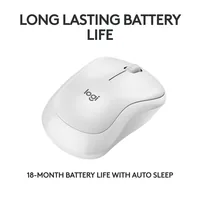 Logitech M240 Silent mouse Travel Ambidextrous RF Wireless + Bluetooth 4000 DPI