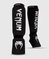 Venum Kontact Shin Guards Schwarz/Silber, L - Nachhaltigkeit: Nicht angegeben - Sportart: Kampfsport - Farbe: Schwarz - Silber - Produkttyp: Schienbeinschoner - Grösse: L
