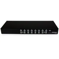 StarTech.com 16 Port 1HE USB VGA KVM Switch mit OSD zur Rack-Montage inkl. Kabeln