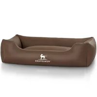 Knuffelwuff Hunde-Bett Sidney Kunstleder XXL, 120 x 85 cm, Braun - Produkttyp: Bett - Tierart: Hund - Detailfarbe: Braun - Breite: 85 cm - Länge: 120 cm