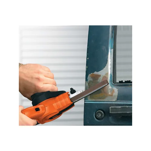 BLACK+DECKER Bandschleifer KA900E Netzbetrieb - Ausstattung: Ohne Zubehör - Betriebsart: Netzbetrieb - Produktkategorie: Bandschleifer - Set: Nein - Akkusystem: Netzbetrieb (kein Akku) - Werkzeugaufnahme: Fix