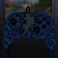 PDP Rematch Wired Controller 500-134-SKSG NSW,Shoot,Glow in the Dark