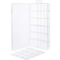 InLine Small Components Box, 18 compartments, 207x110x27mm, transparent