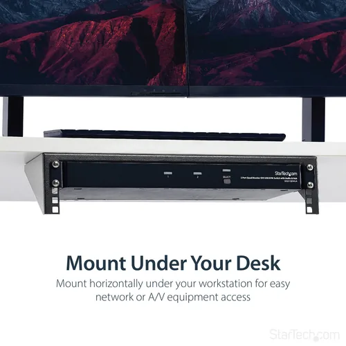 StarTech.com 2U Vertical Wall Mount Patch Panel Bracket - Steel Rack Mount Bracket w/Hardware for 19" Network, Server and Data Equipment - TAA