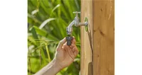 GARDENA Hahnverbinder 26,5 mm (G 3/4), Wasserhahn 33,3 mm (G 1) - Material: Kunststoff - Produkttyp: Hahnstück