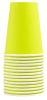 PRO nappe Einwegbecher 2 dl, 15 Stück, Gelb - Produkttyp: Einwegbecher - Materialtyp: Papier - Material: Karton - Detailfarbe: Gelb - Verpackungseinheit: 15 Stück