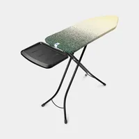 Brabantia Bügeltisch mit Dampfstationsablage New Dawn - Bügelbrettbezug: Baumwolle (CO) - Ausstattung: Transportverriegelung - Kindersicherung - Dampfstationsablage - Höhenverstellbar: Ja - Breite: 45 cm - Detailfarbe: Gelb - Länge: 124 cm