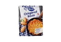 Hero Rösti Original 275 g - Produkttyp: Kartoffelgerichte - Nährwertangabe pro: 100 g - Energiegehalt (in kj): 445 KJ - Energiegehalt (in kcal): 106 Kcal - Fett: 4.8 g - Gesättigte Fettsäuren: 0.4 g