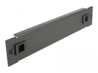 DELOCK 10"" Netzwerkschrank Blindabdeckung 1 HE schwarz