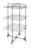 Leifheit 81470 laundry drying rack/line Floor-standing rack Black