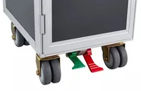 diaqua® Bartrolley Flugzeug Swissair Anthrazit, 30.1 x 103 cm - Tiefe: 40.5 cm - Breite: 30.1 cm - Höhe: 103 cm - Detailmaterial: Kunststoff - Aluminium - Grundmaterial: Metall