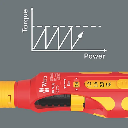 Wera 7508 VDE Kraftform Safe- Torque Speed 0,4-2,0 Nm