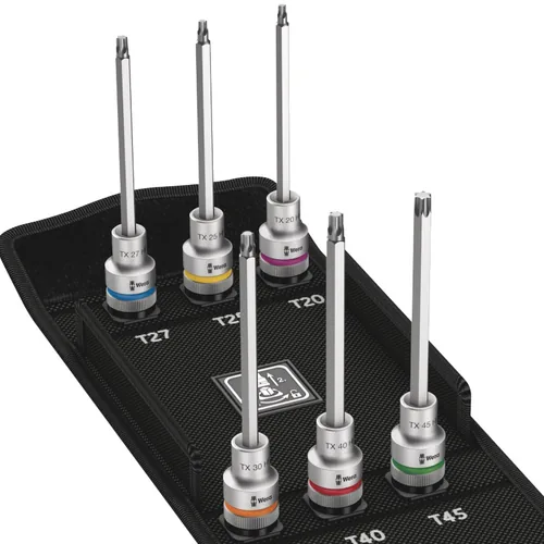 Wera 8767 C TORX HF 2 Zyklop Bitnuss-Satz TORX mit Haltefunkt