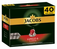 Jacobs Kaffeekapseln Lungo 6 Classico 40 Stück - Entkoffeiniert: Nein - Produktionsland: Frankreich - Packungsgrösse: 40 Stück - Geschmacksrichtung: Keine - Getränkeart: Lungo - Kaffeeart: Nespresso Kapseln