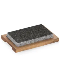 Kela Hot Stone Platte Country 2-teilig - Material: Granit - Anzahl Teile: 2 Teile - Ausstattung: Holzplatte - Produkttyp: Hot Stone - Anzahl Unterteilungen: 2 × - Detailfarbe: Grau