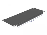 DELOCK 10"" Netzwerkschrank Blindabdeckung 2 HE schwarz