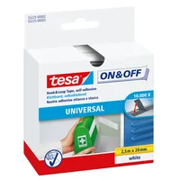 tesa ONOFF Universal Klettband weiß 2,5m 20mm
