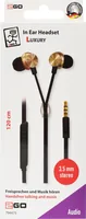 2GO In-Ear Stereo-Headset ""Luxury"" Zipper-Style gold