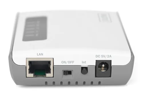 Digitus 2 Port USB 2.0 Wireless Multi-Functional Network Server, 300 Mbps