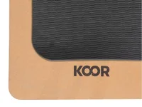 KOOR Yogamatte Kork, 183 x 61 x 0.4 cm - Breite: 61 cm - Eigenschaften: Keine Eigenschaft - Länge: 183 cm - Dicke: 0.4 cm - Farbe: Braun - Sportart: Fitness - Alle Sportarten
