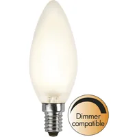 Star Trading LED Leuchtmittel E14 C35 Frosted 400 lm, 2700K, 4W, 230 V - Energieeffizienzklasse: F - Lampensockel: E14 - Protokoll: Ohne - Smart Home: Nicht kompatibel - Farbtemperatur Kelvin: 2700 K - Gesamtleistung: 4 W