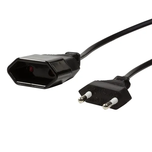 LogiLink 1m, 2xCEE 7/16 Black CEE7/16
