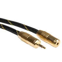 ROLINE 11.09.4753 audio cable Black, Gold