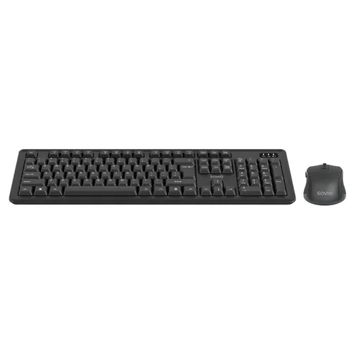 Savio KB-04 keyboard Home/Office USB QWERTY UK International Black