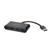 Kensington USB-Hub USB 3.0 4 Port - Stromversorgung: USB - Anzahl Ports: 4 - Detailfarbe: Schwarz - USB Standard: 3.0/3.1/3.2 Gen 1 (5 Gbps) - USB Anschluss 2 (Endgerät): USB-A - USB Anschluss 1 (Quelle): USB-A