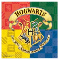 Amscan Papierservietten Harry Potter 20 Stück - Material: Papier - Grösse: 33 cm x 33 cm - Eigenschaften: Keine Eigenschaft - Anzahl Lagen: 2 - Motiv: Harry Potter - Produkttyp: Papierservietten