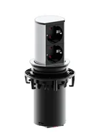 Bachmann 928.002 socket-outlet Black, Silver