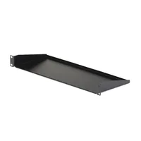 StarTech.com 1U Server Rack Cabinet Shelf, 7in Deep Fixed Cantilever Tray, Rackmount Shelf for 19" AV/Data/Network Equipment Enclosure with Cage Nuts &amp; Screws, 33lbs Weight Capacity - 1U Rack Shelf 7" Deep (CABSHELF1U)