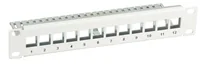 EFB 10"" 1HE Verteilerfeld für 12 x Keystone, schwarz